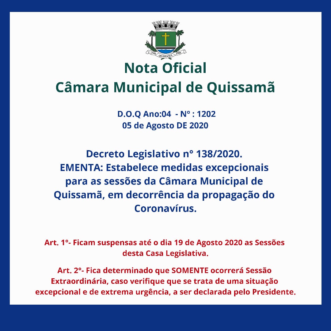 Decreto Legislativo n° 138/2020.